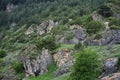 Ancient mountain burial ground in the settlement of Dagom