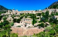 Ancient mountain town Valldemossa in Majorca island, Spain