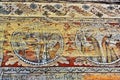 Ancient Mural Fresco in Romania Royalty Free Stock Photo