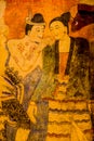 Ancient mural painting at Wat Phumin