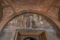 Ancient Mural at The Saint Gayane Church in Vagharshapat (Etchmiadzin), Armenia Royalty Free Stock Photo
