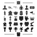 Ancient, museum, antiquity and other web icon in black style.gifts, history, products, icons in set collection.