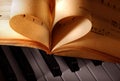 Ancient music books Royalty Free Stock Photo