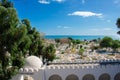 Ancient Muslim cemetery near old Town Medina in Hammamet, Tunisia Royalty Free Stock Photo