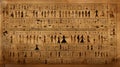 Ancient Mysteries Unveiled: Papyrus Scrolls Embellished with Egyptian Hieroglyphs