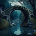Ancient mysterious bridge