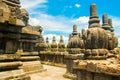 Ancient mystical old Hindu Prambanan temple near Yogyakarta, Java island Indonesia Royalty Free Stock Photo