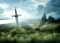 Ancient Mythical Sword Background