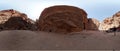 Ancient Nabataean tombs carved in sandstone in Petra - Jordan, clear sky and shadows, tourists Royalty Free Stock Photo