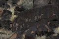 Petroglyphs at Boca Negra at Petroglyph National Monument in Albuquerque, New Mexico,USA