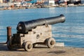 Old Naval Cannon - Port of La Spezia Italy