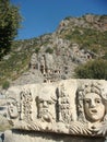 Ancient necropolis of Myra in Turkey. 