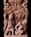 Ancient Nepalese wooden carving in Patan, Nepal