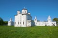 Ancient Nikolsky Cathedral built in 1113. Veliky Novgorod, Russia