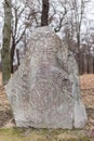 Ancient Nordic Runestone Royalty Free Stock Photo