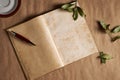 Notebook vintage for poetry Royalty Free Stock Photo