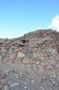 The ancient Nuraghe of Seruci, Sardinia Royalty Free Stock Photo