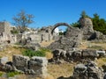 Ancient Nymphaion, ruins of an abandoned archaeological site