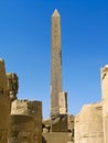 Ancient Obelisk at Karnak Temple, Luxor Royalty Free Stock Photo