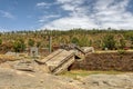 Ancient obelisks in city Aksum, Ethiopia Royalty Free Stock Photo