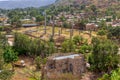 Ancient obelisks in city Aksum, Ethiopia Royalty Free Stock Photo