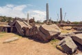 Ancient obelisks in city Aksum, Ethiopia Royalty Free Stock Photo