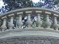 An ancient observation deck in Charax Park. The Charax Park stretches over 17.5 hectares. Royalty Free Stock Photo