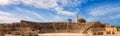 Ancient Odeon amphitheatre in Paphos Archaeological Park, Cyprus Royalty Free Stock Photo