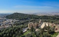 Ancient Odeon of Herodes Atticus in Acropolis, view from above, Athens, Greece, Europe Royalty Free Stock Photo