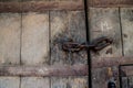 Ancient old chain concept in focus, wallpaper, background Royalty Free Stock Photo