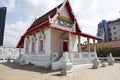 Ancient old ordination hall or antique beautiful ubosot church for thai people travelers travel visit travel respect praying