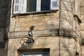 Ancient old small french town hall means mairie in french Royalty Free Stock Photo