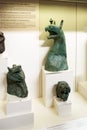 Ancient greek bronze votive griffin figures