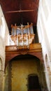 Ancient organ of the basilica of Evron in Mayenne France