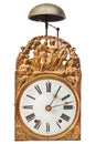 Ancient ornamental clock with bell