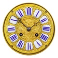 Ancient ornamental golden clock face Royalty Free Stock Photo