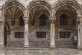 Ancient ornate carved building in the city of Dubrovnik