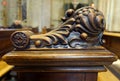 Carving on Pew, Duomo of Trento, Italy