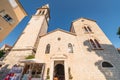 Ancient Orthodox church made of stone in the Byzantine style in Budva Adriatic, Montenegro