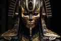 Ancient Osiris face mask. Generate Ai