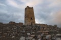 Ancient Ossetian battle tower. Upper Fiagdon. North Ossetia, Russia