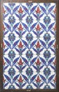 Ancient Ottoman patterned tile framed