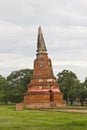 Ancient pagoda at Ayuthaya Royalty Free Stock Photo