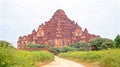 Ancient pagoda in burmese landscape in Bagan Royalty Free Stock Photo