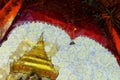 Ancient pagoda Illustrations creates an impressionist style of painting Royalty Free Stock Photo