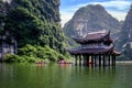 The ancient pagoda in Trang An, Ninh Binh province, Vietnam Royalty Free Stock Photo