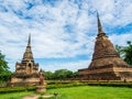 Ancient Pagoda in Sa Si Temple, Sukhothai Historical Park, Thailand