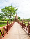 Ancient Pagoda in Sa Si Temple, Sukhothai Historical Park, Thailand