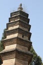 An ancient pagoda in Shaolin Temple, China Royalty Free Stock Photo