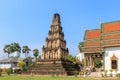 Ancient pagoda at Wat Chamthewi in Lamphun, north of Thailand